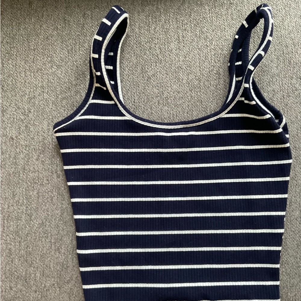 Stripped cropped tank